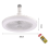 Ventilateur de plafond avec télécommande et éclairage E27Base (lot de 2) 4