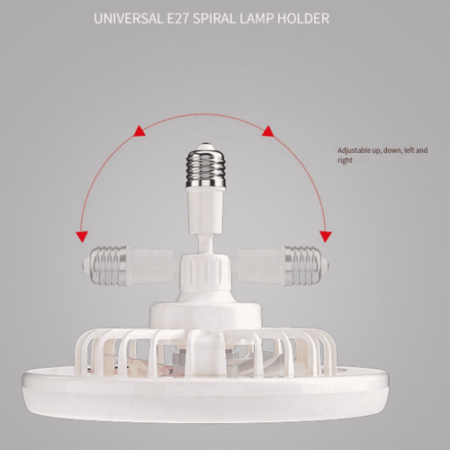 Ventilateur de plafond avec télécommande et éclairage E27Base (lot de 2) 2