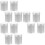12Pièces Boîtes Aluminium Argentées Élégantes Pour Maison 7