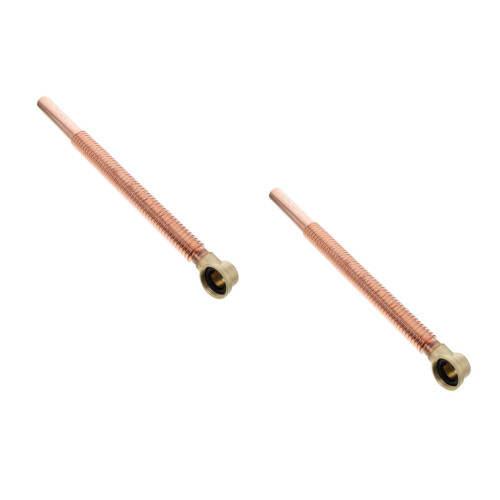 2Pièces Flexible Drain Tuyau Cuivre Accessoire Marron 2