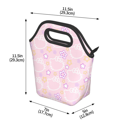 Hello Kitty isoleret madtaske polyester foldbar 1 stk. 2