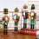 Boneco Soldado Quebra-Nozes Ornamento de Madeira 12 14 15 polegadas 3