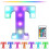 Lettre lumineuse LED YOBOLK avec télécommande, multicolore 2