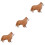 3Pièces Accessoire Décorative Chien Design Authentique 4