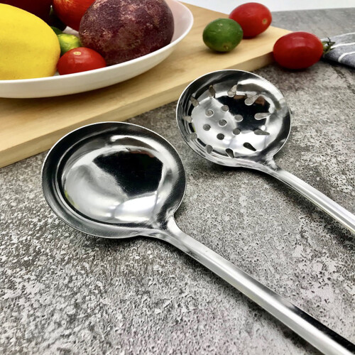 Suppeøse Drysseske Rustfrit Stål 2 stk. 1