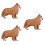 3Pièces Accessoire Décorative Chien Design Authentique 6