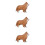 3Pièces Accessoire Décorative Chien Design Authentique 7