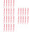 30Pièces Pièce Clip Rouge Look Glamour 4