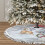 Saia para árvore de Natal com franjas de renda, 122 cm (48 polegadas) 3