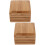 2Pièces Distributeur Bamboo Naturel, Élégant Résistant 7