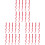 30Pièces Pièce Clip Rouge Look Glamour 9