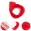30Pièces Pièce Clip Rouge Look Glamour 10