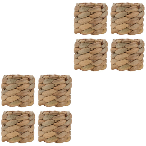 8Pièces Tressés Naturels Pour Banquet