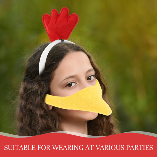5Ensembles Costume Poussin Coloré Pattes Pour Événements 2