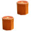 2Pièces Tabourets Ottomans Fruits Orange Pliables Assise Confortable 2