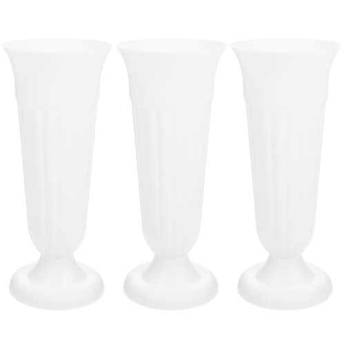 3Pièces Vases De Fleurs Pour Tombeaux En PP Élégants Solides 2