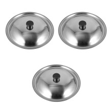 3Pièces Couvercles Métalliques Pour Usage Argenté