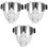 3Pièces Lunettes De Blanches Design Moderne Résistantes Vent 2