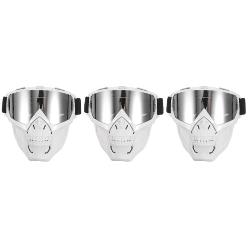 3Pièces Lunettes De Blanches Design Moderne Résistantes Vent 2