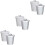 6Pièces Poubelles Compactes Multicolores Pour Table Bureau 4
