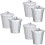 6Pièces Poubelles Compactes Multicolores Pour Table Bureau 5