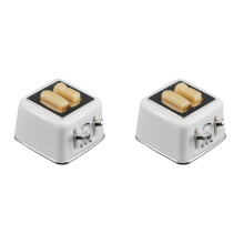 2Pièces Mini Maison Décoration Blanche, Modèles Miniatures
