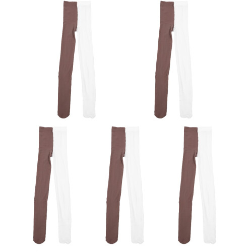 5Pièces Collants Féminins Nylon Colorés Optimal