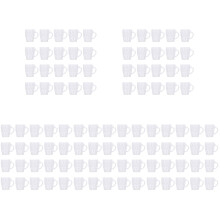 100Pièces Mini Verres Plastiques Transparents Pour Accessoires Enfants