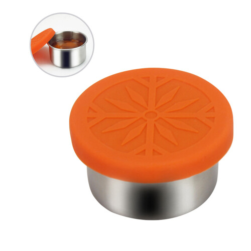 1Pot À Épices Acier Orange Accessoires Cuisine