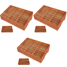 3Pièces Support Téléphone Bois Naturel Organisateur Bureau École