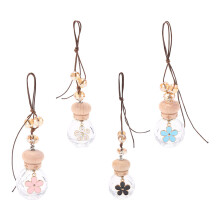 4Pièces Pendants Parfum Verre Multiusage Couleurs Variées