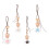 4Pièces Pendants Parfum Verre Multiusage Couleurs Variées 1