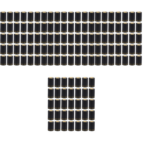 400Pièces Capsules En PP Noires Pour Bouchage Bouteilles De Vin