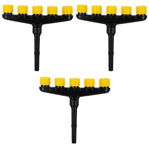 3Pièces Outil Arrosage Noir À Débit Variable Pour Champs 2