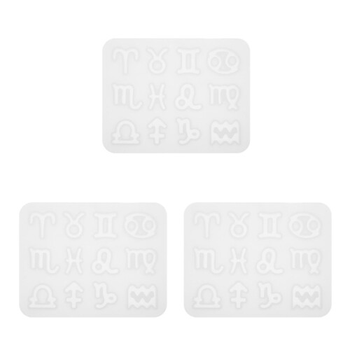 3Ensembles Moules Silicone DIY Accessoires Blancs Souples