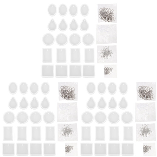 3Ensembles Moules De Fabrication Silicone Pour Pendentifs DIY