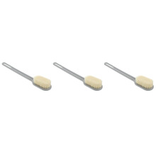 3Pièces Brosse De Bain Longue Manche Gris Pour Massage Et Nettoyage