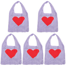 5Pièces Shopping Mesh Violet Transport