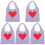 5Pièces Shopping Mesh Violet Transport 1