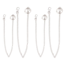 4Pièces Chaînes De Pantalon Argent Durables Pour Et Femme