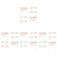 40Pièces Inserts Gâteau Rose Décor Anniversaire Party Élégant