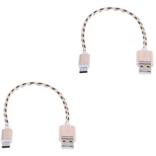 2Pièces Câble USB Type C Nylon Charge Et Transfert Rapide