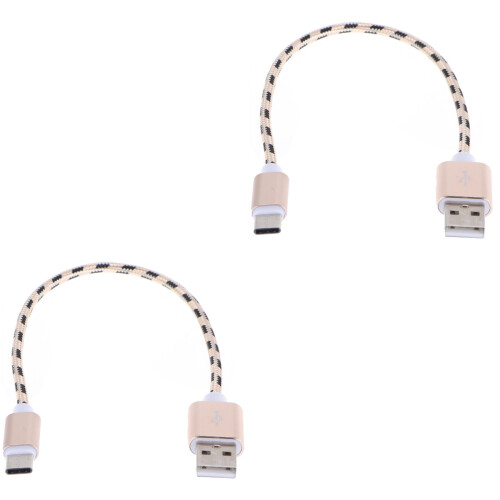 2Pièces Câble USB Type C Nylon Charge Et Transfert Rapide