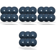 4Ensembles Couverture Sol Jardin Tissu Non Noir Piquets