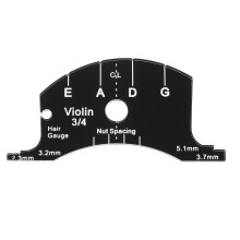 8Pièces Accessoire Violon Noir Pont Multifonction Pour Mesures