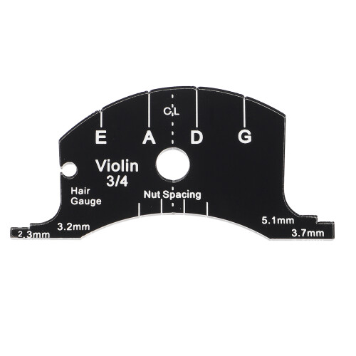 8Pièces Accessoire Violon Noir Pont Multifonction Pour Mesures
