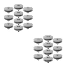 20Pièces Clips Plastique Gris Pour Maintien Tapis Sécurisé
