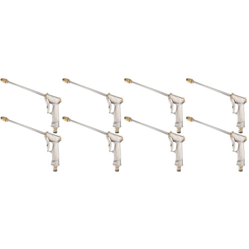8Pièces Embout Arrosage Pression Antidérapante Argent 2