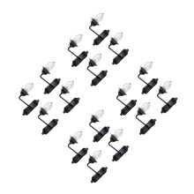 16Pièces Mini Lampes Mural Lumineuses Noir Accessoires Pour Maquettes