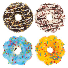 16Pièces Donuts Simulation Aliments Artificiels Jouets Couleurs Vives
